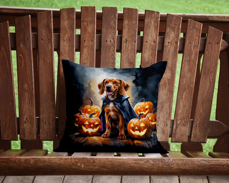 Vizsla Puppy Halloween Throw Pillow