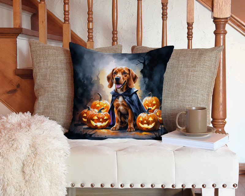 Vizsla Puppy Halloween Throw Pillow