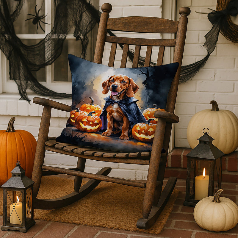 Vizsla Puppy Halloween Throw Pillow