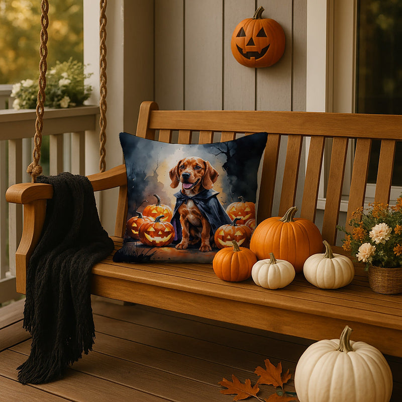 Vizsla Puppy Halloween Throw Pillow
