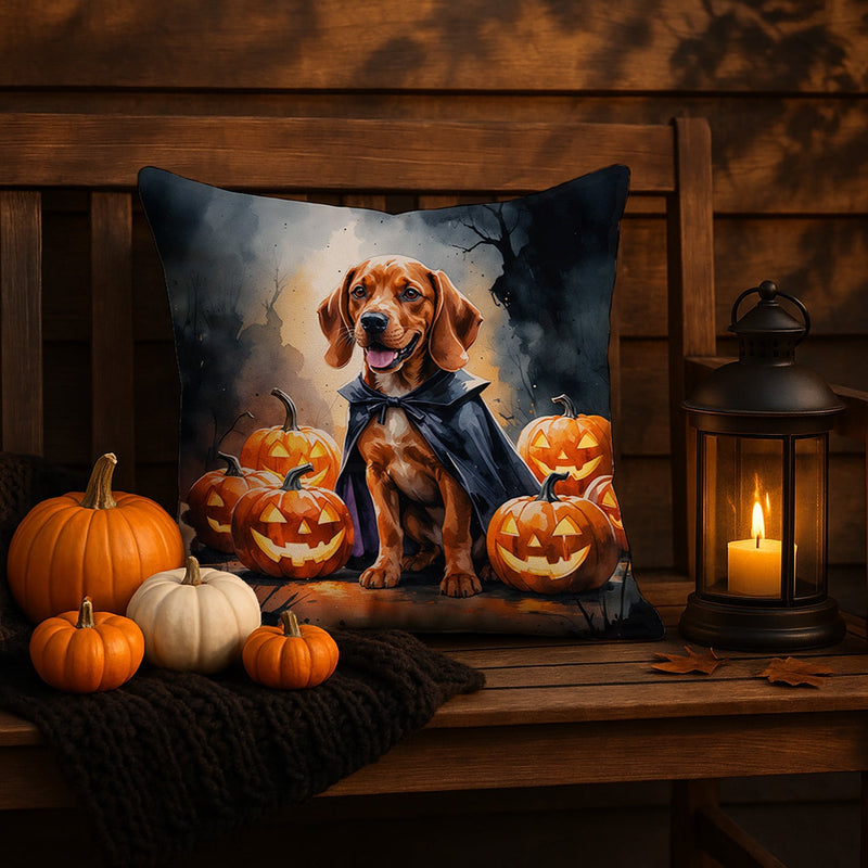 Vizsla Puppy Halloween Throw Pillow