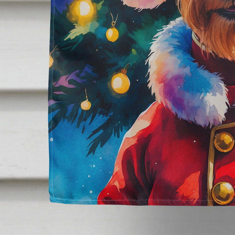 Airedale Terrier Christmas House Flag