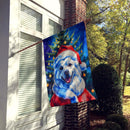 American Eskimo Christmas House Flag