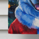 American Eskimo Christmas House Flag