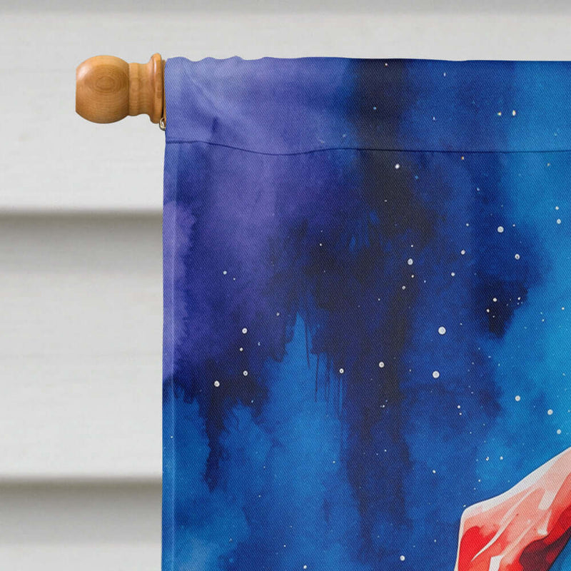 Bluetick Coonhound Christmas House Flag