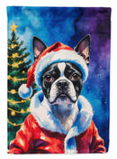 Boston Terrier Christmas House Flag