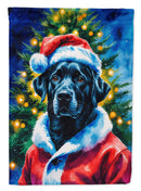 Black Labrador Retriever Christmas Garden Flag