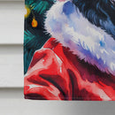 Black Newfoundland Christmas House Flag