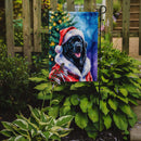 Black Newfoundland Christmas Garden Flag