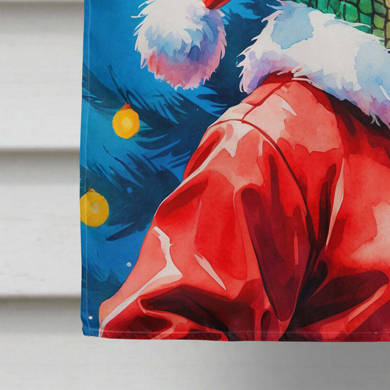 Alligator Christmas House Flag
