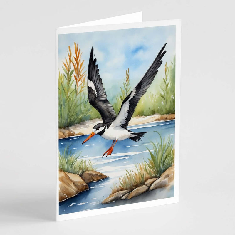 Black Skimmer Bird Greeting Cards Pack of 8