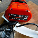 CM Loadstar Electric Chain Hoist w/ V2 Chain Stop Kit 2 Ton Max Model R (New)