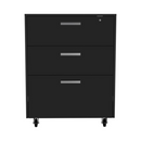 MultisStorage Cabinet 35" H, Three Drawers, Four Wheels by HouseOfZazla