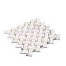 Eastern White Bianco Carrara 11x11 Polished Basketweave Marble Mosaic Tile (5 pack, 4.2 sq ft/case)
