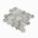 White Gray 11x12 Polished Multi-shaped Bianco Carrara Marble Mosaic Tile (5 pack, 4.46 sq ft/case)