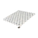 White 11x11 Polished Octagon Marble Mosaic Tile (5 pack, 4.51 sq ft/case) - Sample