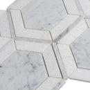 Bianco Carrara, Crystal White 8x8 Polished Hexagon Marble Mosaic Tile (5 pack, 1.83 sq ft/case)
