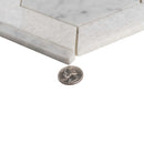 Bianco Carrara, Crystal White 8x8 Polished Hexagon Marble Mosaic Tile (5 pack, 1.83 sq ft/case)