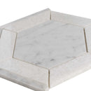 White 8x8 Polished Hexagon Marble Mosaic Tile (5 pack, 1.83 sq ft/case) - Sample