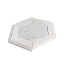 Bianco Carrara, Crystal White 8x8 Polished Hexagon Marble Mosaic Tile (5 pack, 1.83 sq ft/case)