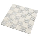 White Gray 12x12 Polished Brick Bianco Carrara Marble Mosaic Tile (5 pack, 5 sq ft/case)