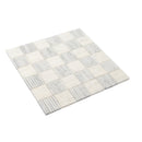 White Gray 12x12 Polished Brick Bianco Carrara Marble Mosaic Tile (5 pack, 5 sq ft/case)