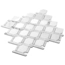 White 11x12 Polished Diamond Marble Mosaic Tile (5 pack, 4.66 sq ft/case)