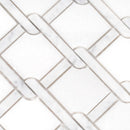 White 11x12 Polished Multi-shaped Marble Mosaic Tile (5 pack, 4.66 sq ft/case) - Sample