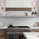 White 11x12 Polished Oval Marble Mosaic Tile (5 pack, 4.51 sq ft/case) - Sample