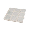 Bianco Carrara, Eastern White 12x12 Polished Brick Marble Mosaic Tile (5 pack, 5 sq ft/case)