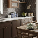 Coffee Glossy Hexagon  Ceramic Tile