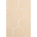 Caramel Glossy Hexagon  Ceramic Tile