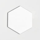 Blanco Real Glossy Hexagon  Ceramic Tile