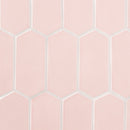 Blush Glossy Picket Ceramic Tile