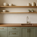 Blanco Real Glossy Picket Ceramic Tile