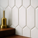 Blanco Real Glossy Picket Ceramic Tile