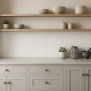 Blanco Real Glossy Picket Ceramic Tile