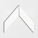 Blanco Real Glossy Chevron Ceramic Tile