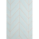 Seafoam Glossy Chevron Ceramic Tile