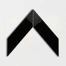 Midnight Glossy Chevron Ceramic Tile