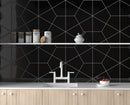 Midnight Glossy Diamante Ceramic Tile