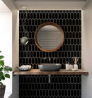 Midnight Glossy Picket Ceramic Tile