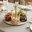 Ornate Garden Swivel Dip Dish (5 Dishes) by Feldart