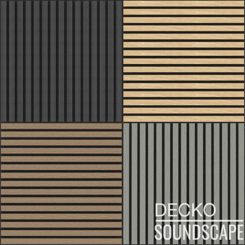 Acoustic Sound Dampening Wall Panels - 3.9 or 7.7 sq ft box | DECKO SOUNDSCAPE - <b>Choose Colour & Size</b>