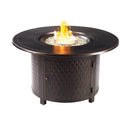 Aluminum 44-in Round Propane Fire Table with Beads, Covers and Lid