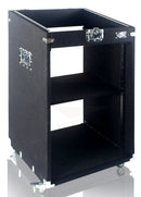Ultimate Rackmount Studio Mixer Flight Road Case By GRIFFIN | 25U Mount Space Pro-Audio Amp Cabinet Travel Trunk For Music Gear Recording Equipment | Portable DJ Sound Booth Rack Stand Carpet PA Cart by GeekStands.com