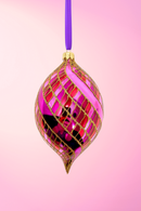 Desert Rose Spinner Glass Ornament