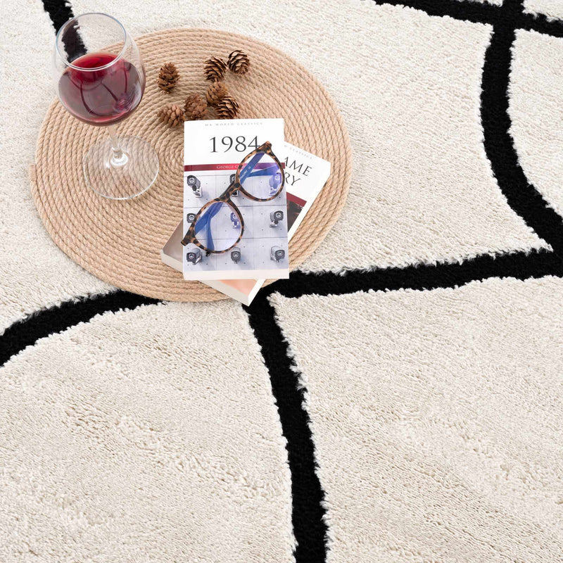 Azana Black & White Area Rug