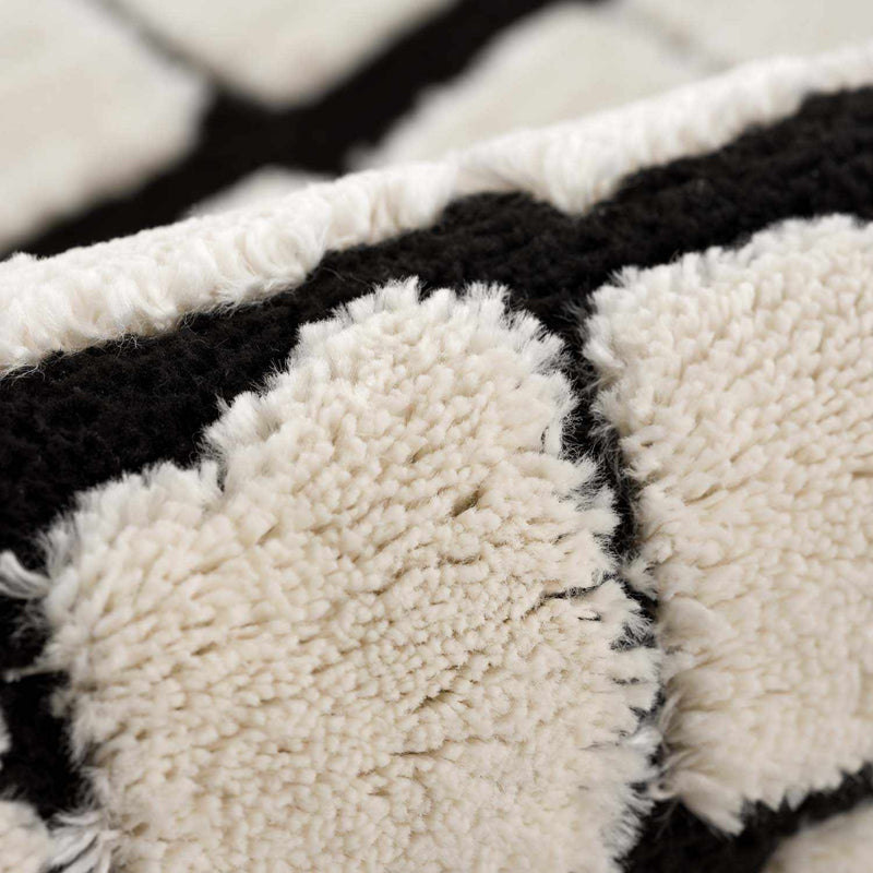 Teshi Plush Grid Area Rug - Promo