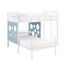 Devan 60" L-Shape Bunk Bed with Cut Out Panels